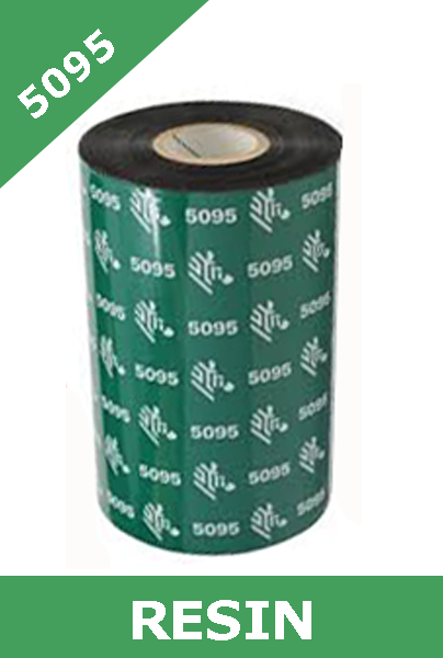 image of Zebra resin 5095 thermal transfer ribbon